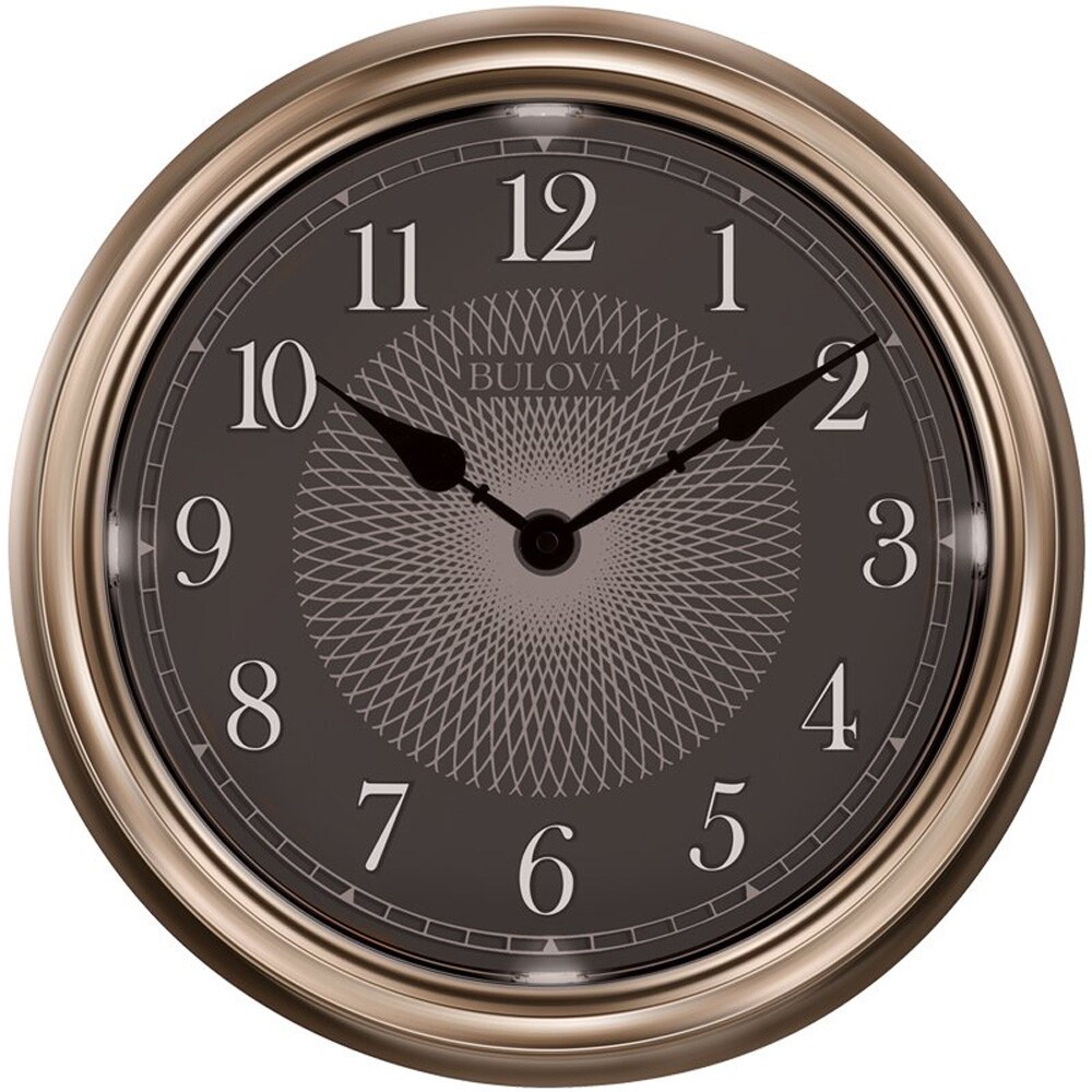 Bulova Clocks C4826 Indoor/Outdoor 14 Inch Diameter Lighted Dial Time Wall  Clock 4.2 Bed Bath  Beyond 35628055