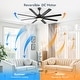 preview thumbnail 61 of 199, 42“/52"/60"/48" Noiseless Walnut Wood Ceiling Fan with Remote Control, Integrated Light Optional