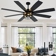 preview thumbnail 29 of 38, Cusp Barn 52/60/72 Inch Farmhouse Caged Ceiling Fan with Lights and Remote, Industiral 6 Speeds Chandelier Ceiling Fan 72-inch