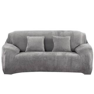 Sofa Couch Slipcovers For Less Stretch Single Sofa Chair Covers Slipcover 35 55 Silver Gray