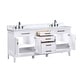 preview thumbnail 16 of 33, Avanity Madison 72 in. Double Sink Bathroom Vanity with Engineered Stone Top - 73" x 22"D x 35"H