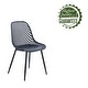 preview thumbnail 7 of 19, Porthos Home Egil Dining Chairs Set Of 2, Plastic Back, Iron Legs