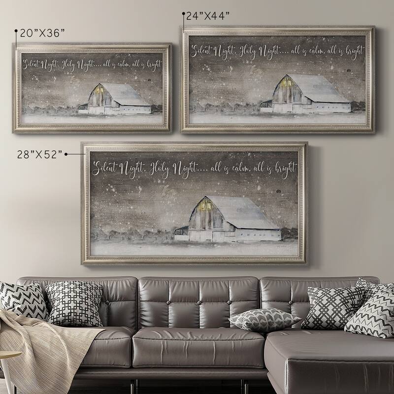 Silent Night Premium Framed Canvas- Ready to Hang