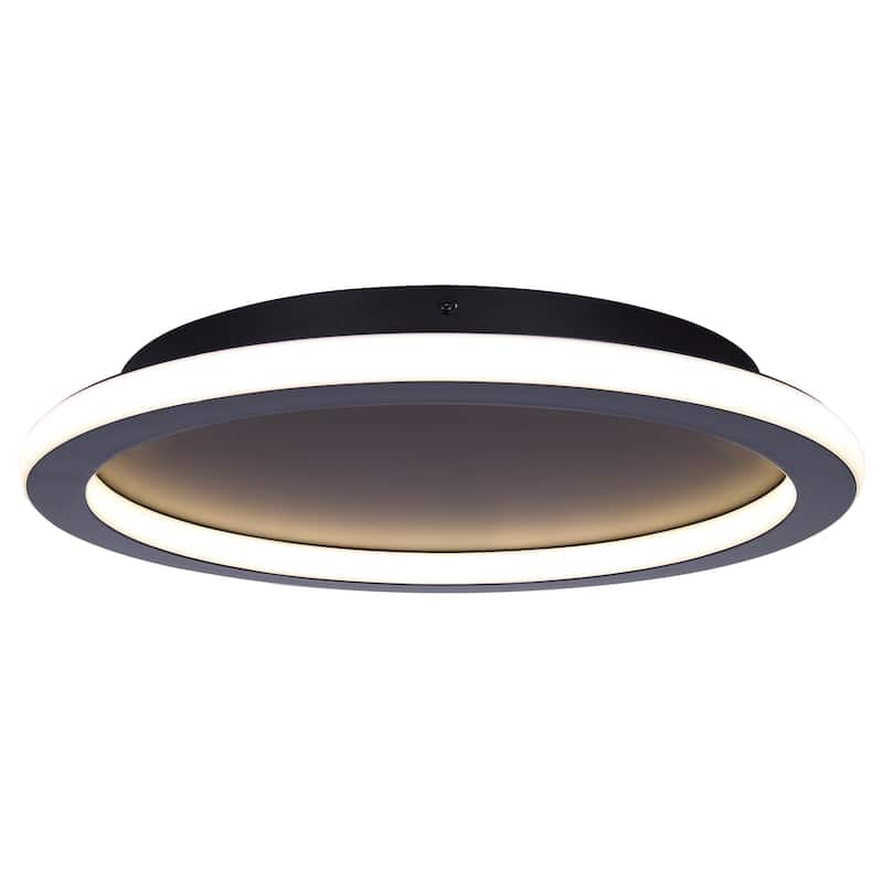 GAVYN LED Integrated Flush Mount Light, Black Finish On Sale Bed