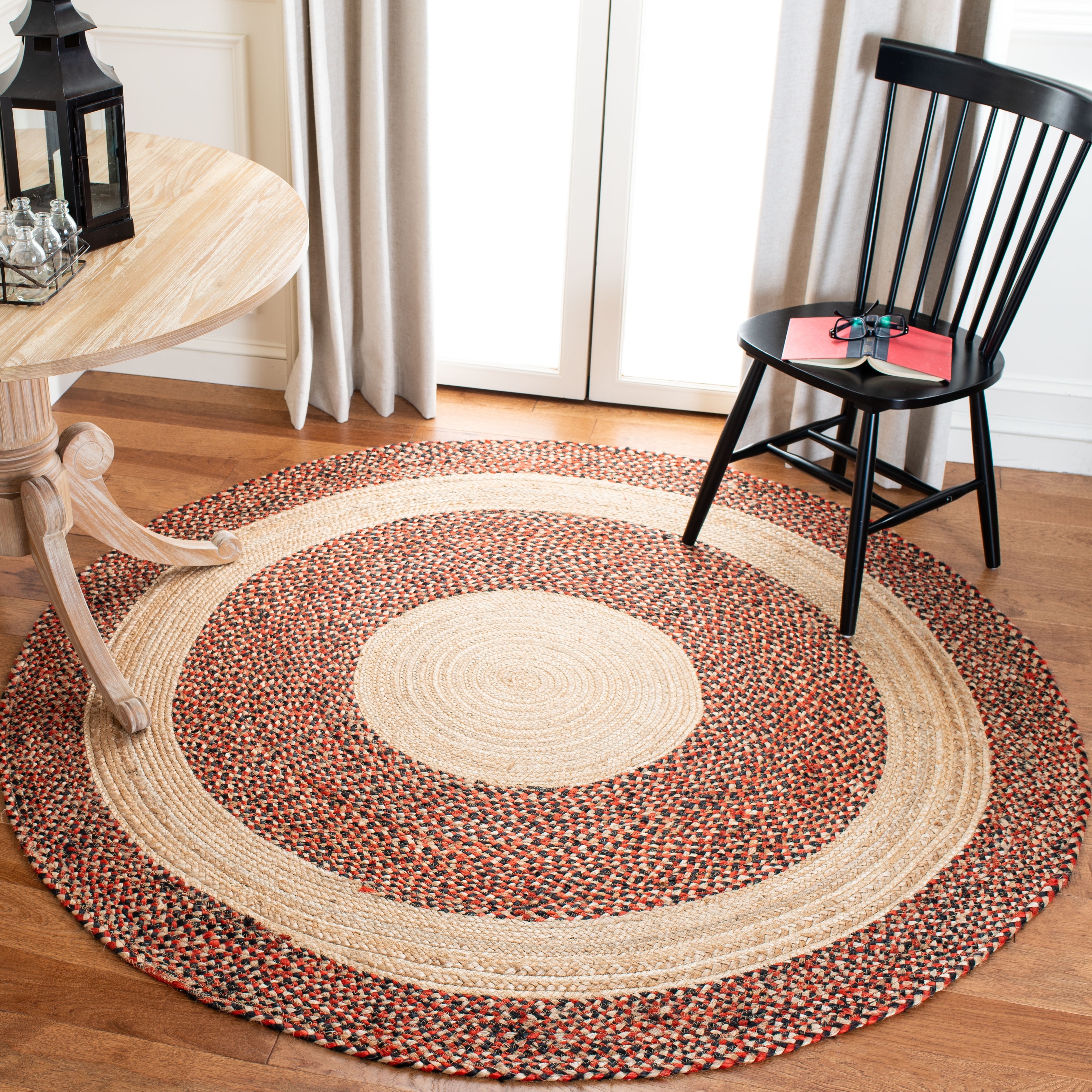 Jute Braided Round Rug Natural Fiber Rug Handmade Rug Round 