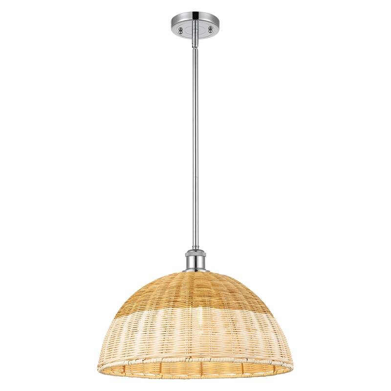 Innovations Lighting Endless Possibilities Ballston - Bristol Natural II - 1 Light 16" Stem Hung Mini Pendant - Polished Chrome
