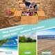 preview thumbnail 4 of 8, Costway Kids Wooden Sandbox w/ Bench Seats & Storage Boxes Children - See Details