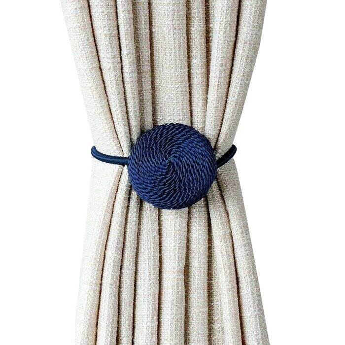 Sidra Macaron Curtain Tieback (Set of 2) - Navy Blue