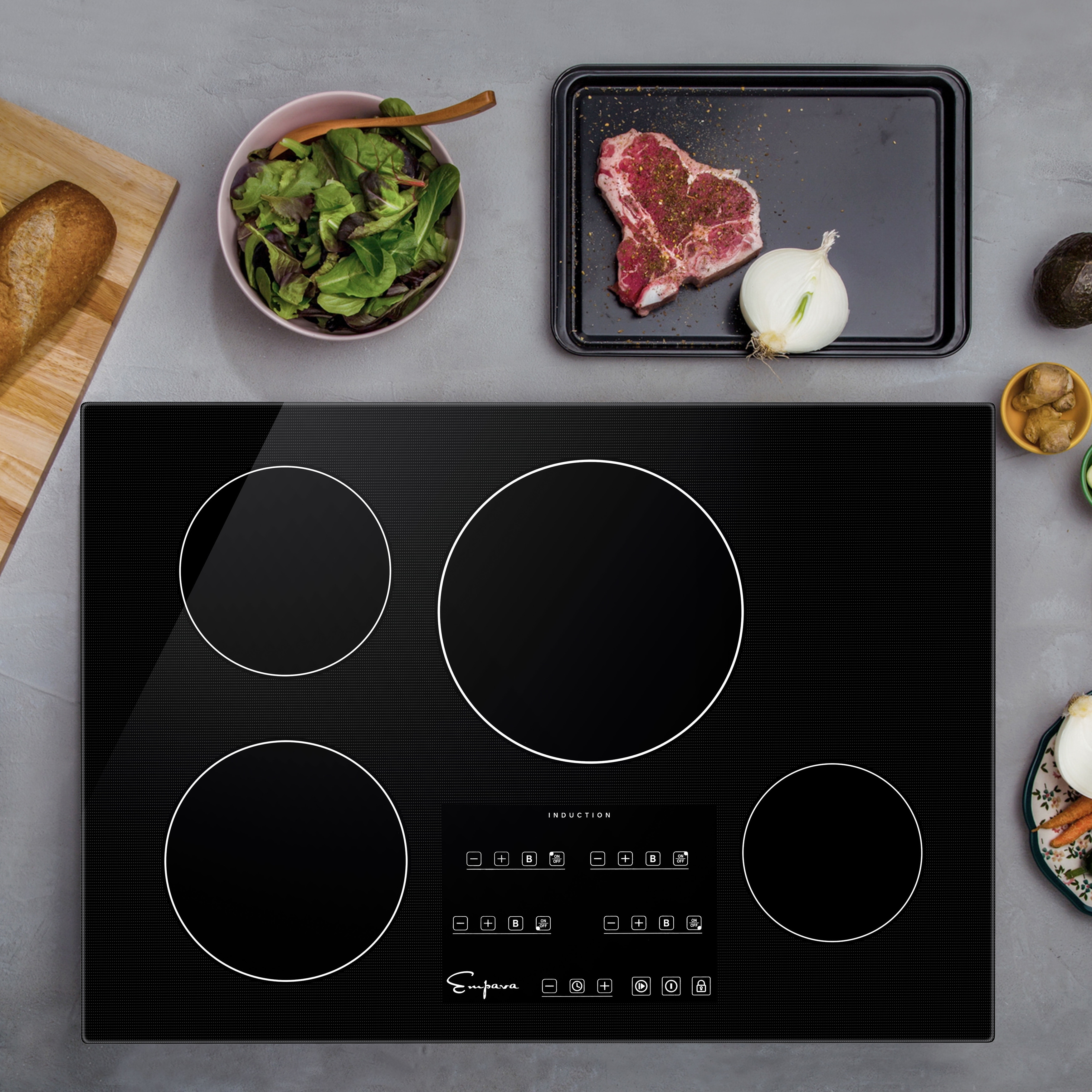 Empava Built-In 30 inch Electric Induction Cooktop in Black - 30"