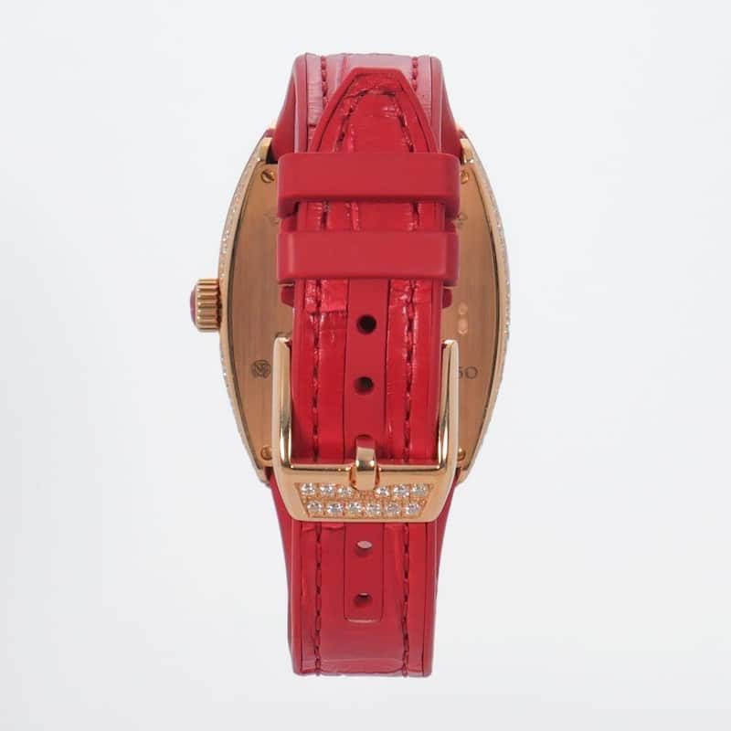Franck Muller Crazy Hours Cintrée Curvex Men's Watch - Red