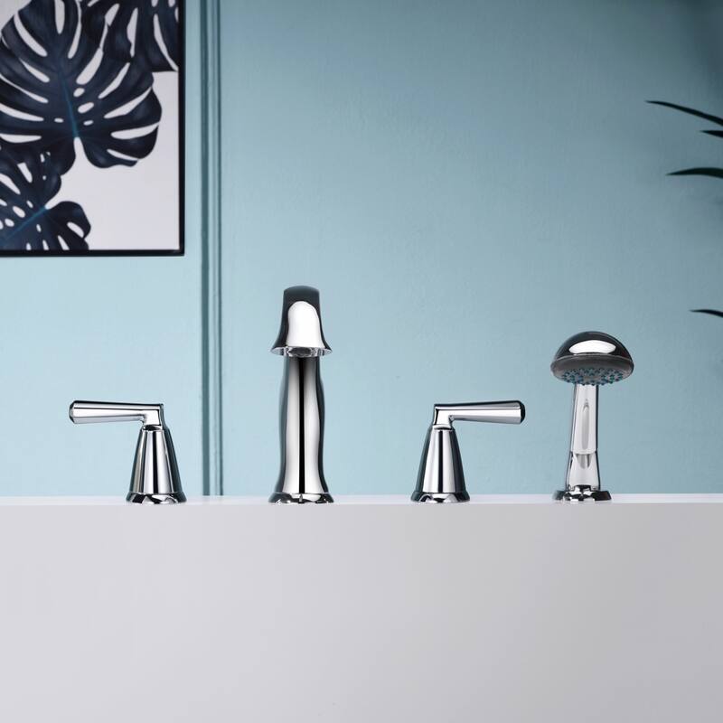 Ultra Faucets Z Collection Two-Handle Roman Tub Faucet With Hand-Shower