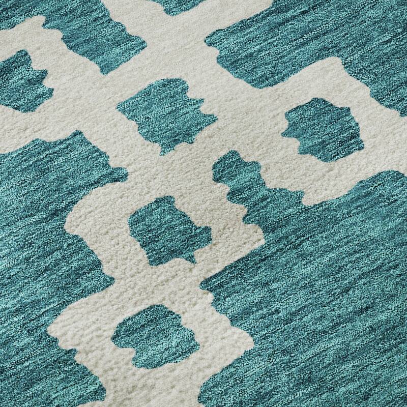 Premium Washable Super Soft Geo Trellis Mayfield Rug