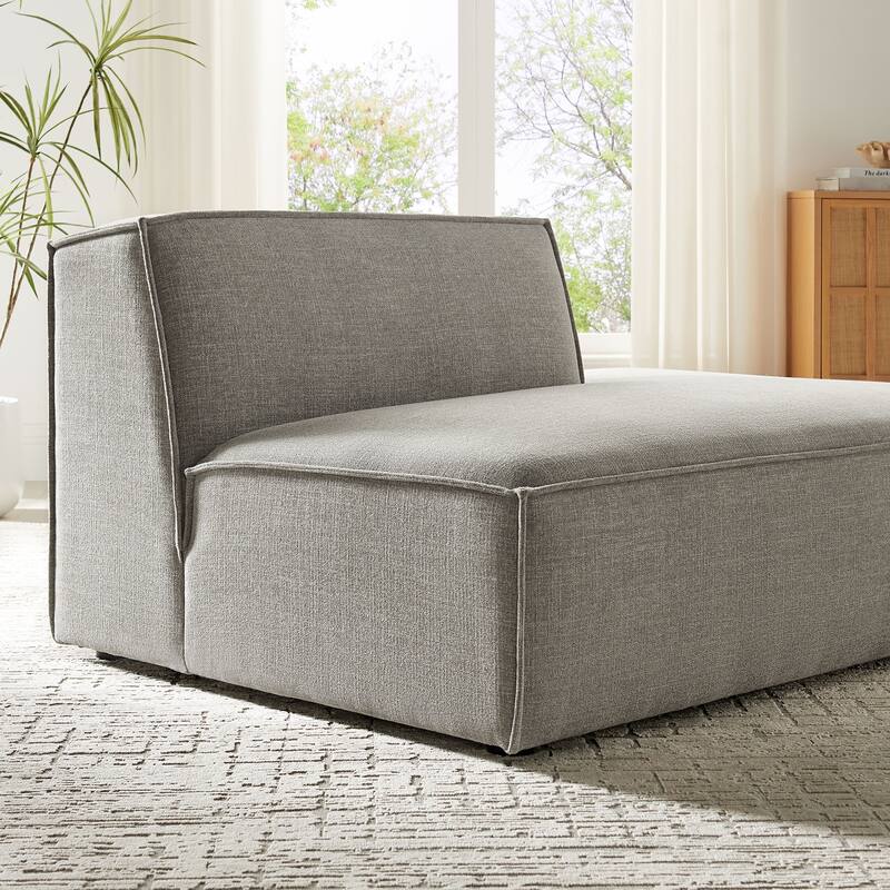 Restore Performance Fabric Upholstered Right-Facing Armless Modular Chaise