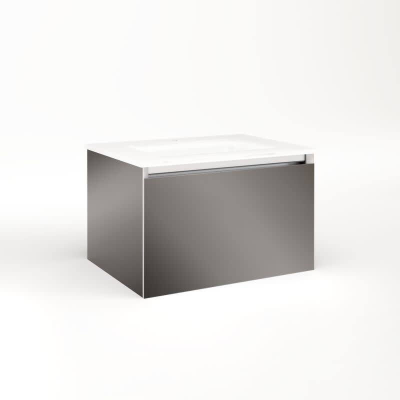Robern Cartesian 24" Aluminum and Glass Modular Vanity Cabinet - Less