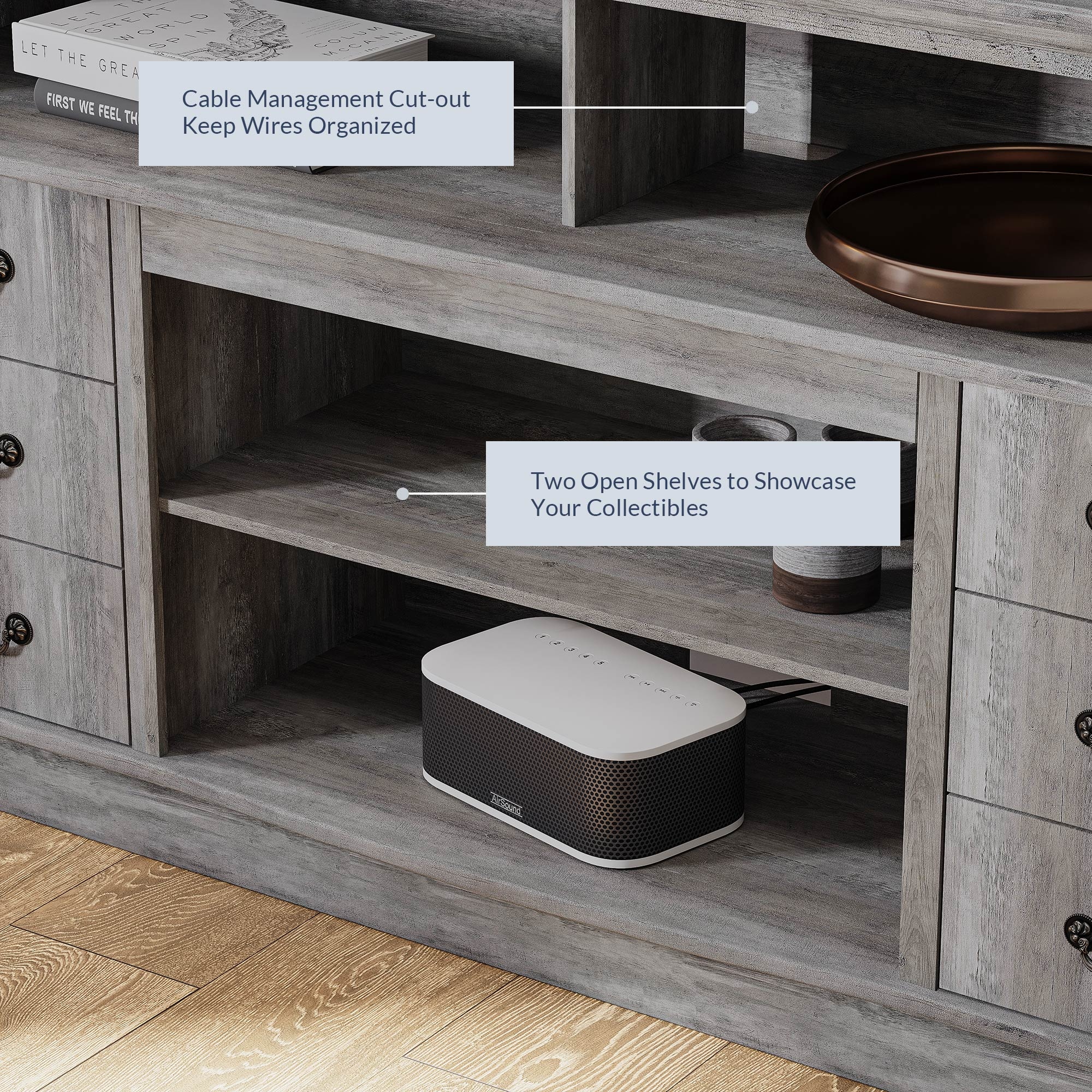 Stoneford hot sale corner bookcase