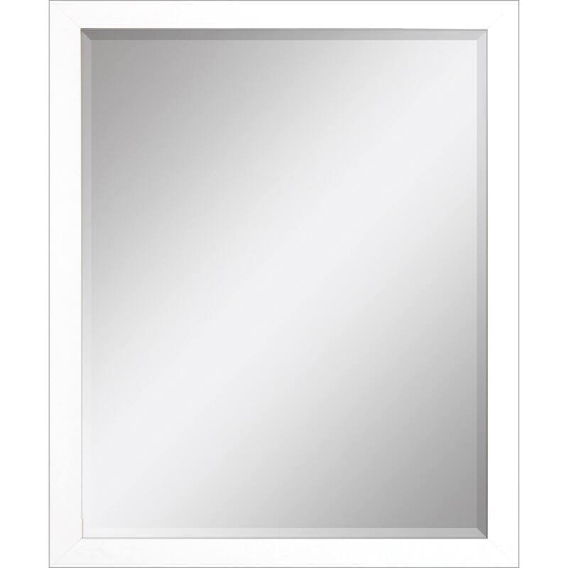 HomeRoots 43" White Framed Accent Mirror - 33.00 in. x 43.00 in. x 2.00 in.