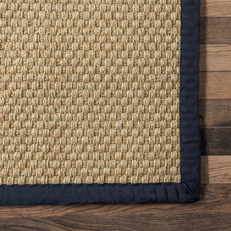 Nuloom Meena Faux Seagrass Bordered Indoor/Outdoor Area Rug
