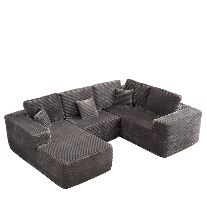 ​​OVIOS Cozy L-Shaped Lounger Sofa Set​
