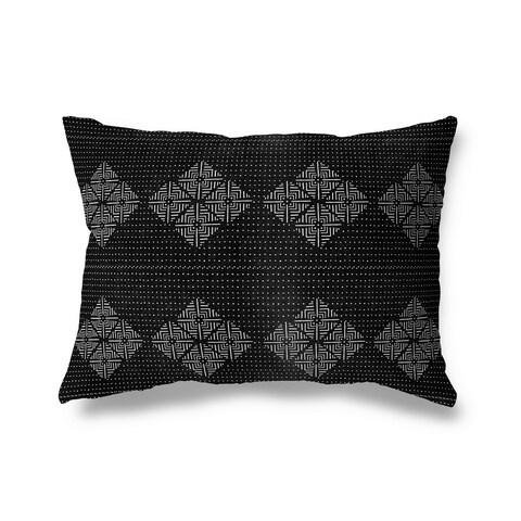 BLANE BLACK Indoor Outdoor Pillow By Terri Ellis