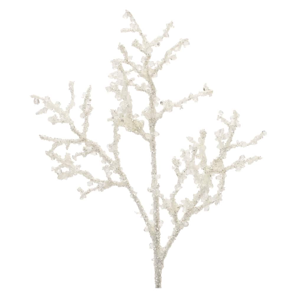 Sequined Icy Twig Spray (Set of 6) - N/A