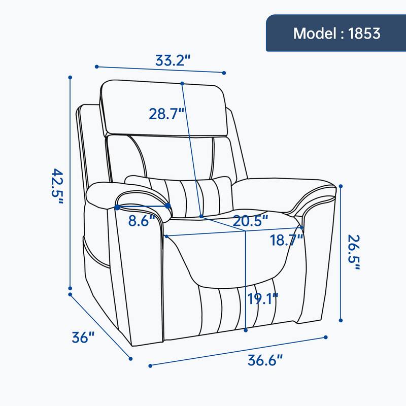 350 Lbs Leatherair Power Lift Recliner Chair,Heavy Duty Motion Mechanism With 8-Point Vibration Massage And Lumbar Heating