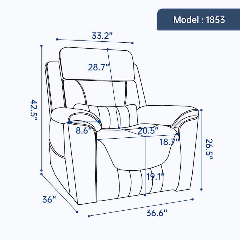 Roomfitters Dual Motor Power Lift Recliner 180 Flat Infinite Position Heat Massage Heavy Duty Leatherair Sofa