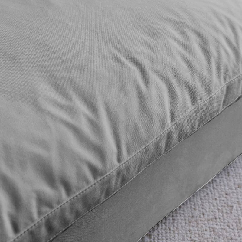 L-shape Linen Upholstered Sofa Multiple Cushions Sectional Couch