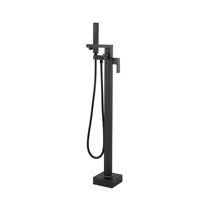 Indigo Home Floor Mounted Roman Tub Faucet with Handshower