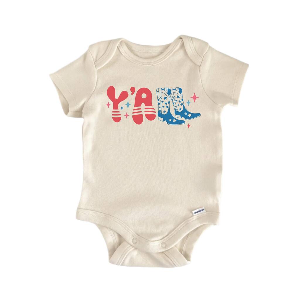 Yall Country Western July 4th - Baby Boy Girl Clothes Bodysuit Funny Cute Newborn