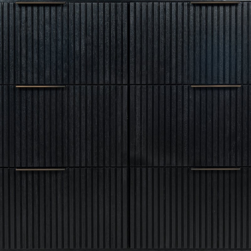 SAFAVIEH Couture Rikki Fluted 6-Drawer Wood Dresser