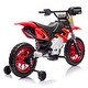 preview thumbnail 10 of 58, 12V Kids Ride-On Electric Motorcycle - Twist Grip Throttle, Training Wheels, Dirt Bike Design