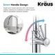 preview thumbnail 90 of 144, Kraus 2-Function 1-Handle 1-Hole Pulldown Sprayer Brass Kitchen Faucet