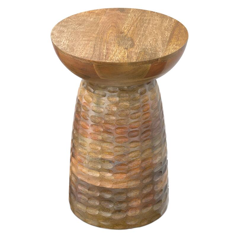WYNDENHALL Willis 13" Wide Solid Wood Contemporary Accent Table & Fully Assembled - 12.6" D x 12.6" W x 17.7" H