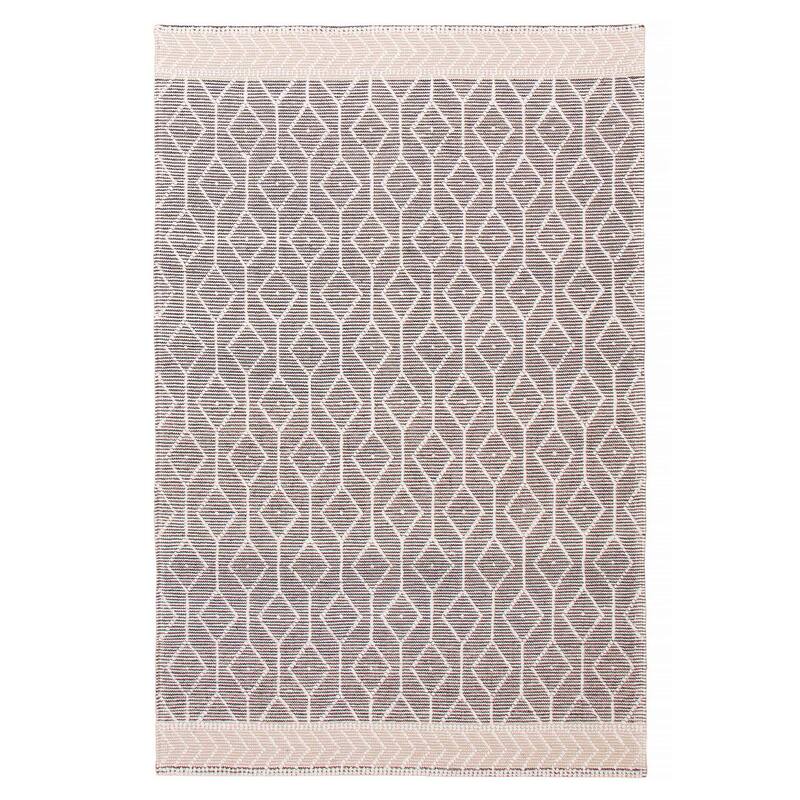 ECARPETGALLERY Braid weave Sienna Grey Wool Rug - 6'0 x 9'2 - Dark Grey - 6'0 x 9'2