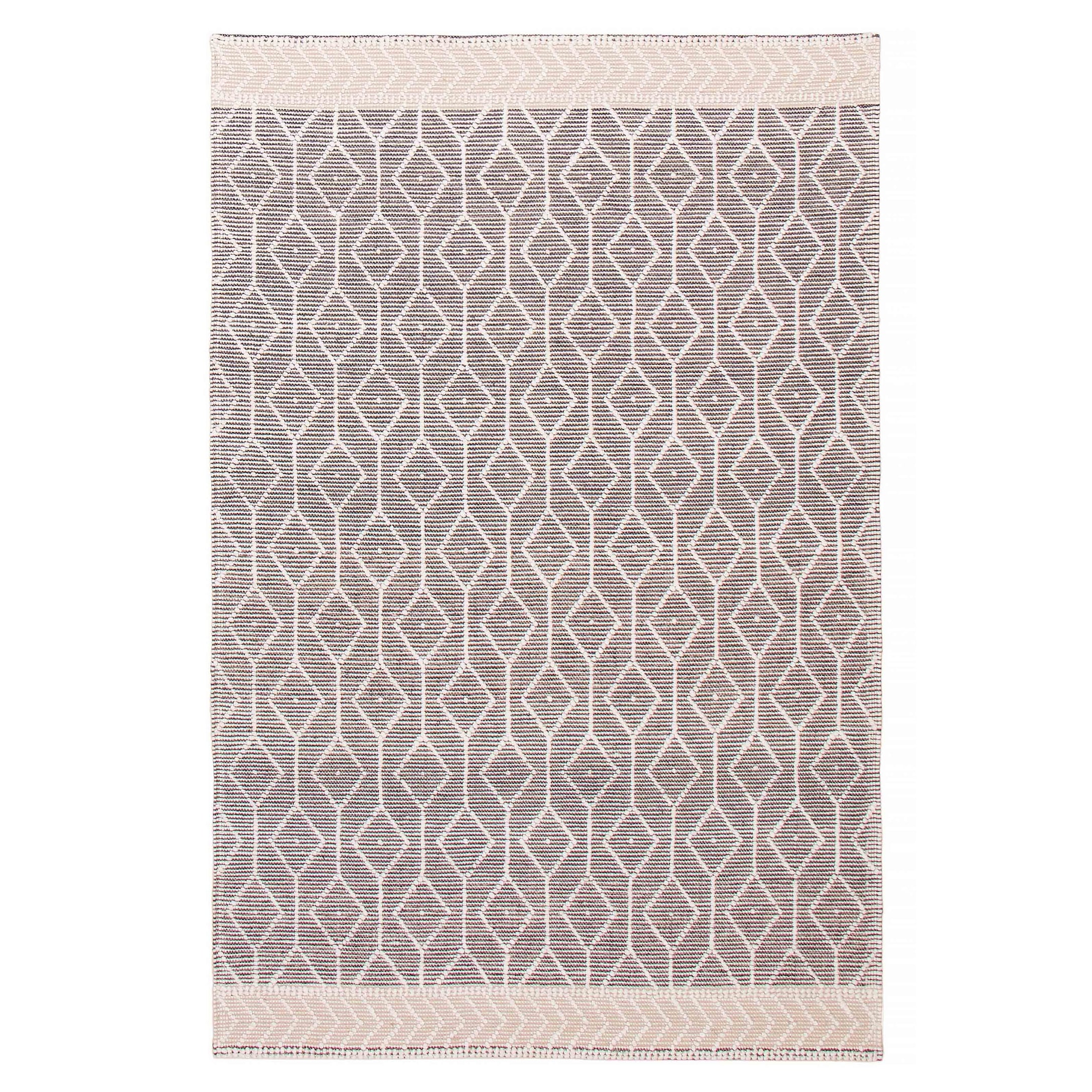 ECARPETGALLERY Braid weave Sienna Grey Wool Rug - 6'0 x 9'2
