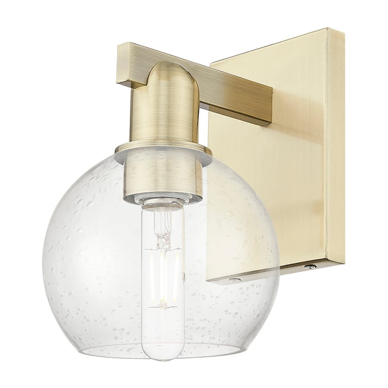 Innovations Lighting 716-1W-10-6 Athens Sconce Athens 10" Tall Wall - Antique Brass / Seedy