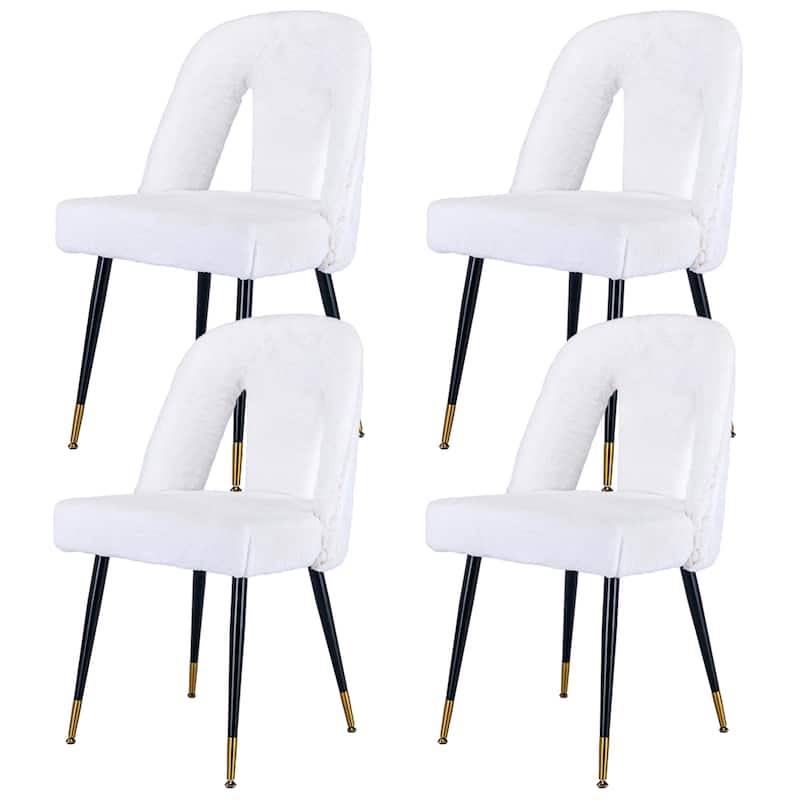 Modern Velvet Upholstered Dining Chairs Set of 6