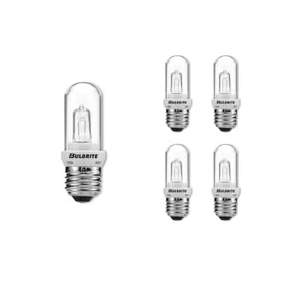 Bulbrite Pack of (5) Dimmable Clear T8 Medium (E26) Halogen Mini