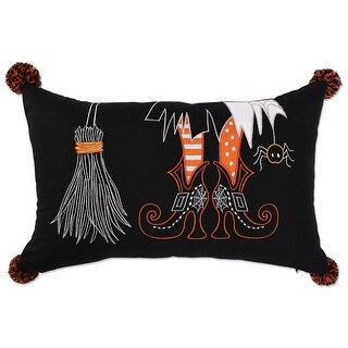 Pillow Perfect Wicked Witch Halloween 11.5x18.5-inch Rectangular Throw Pillow