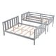 preview thumbnail 9 of 9, Full over Full Wooden Bunk Bed,High Guardrail,Ladder,No Box Spring