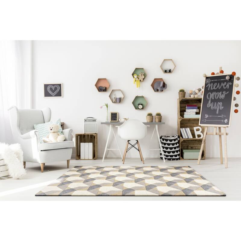 Carson Carrington Hand-woven Wool Muted Mid-century Area Rug