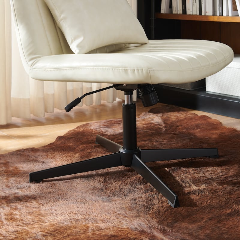 Art Leon Swivel and Adjustable Accent Chair with Ottoman