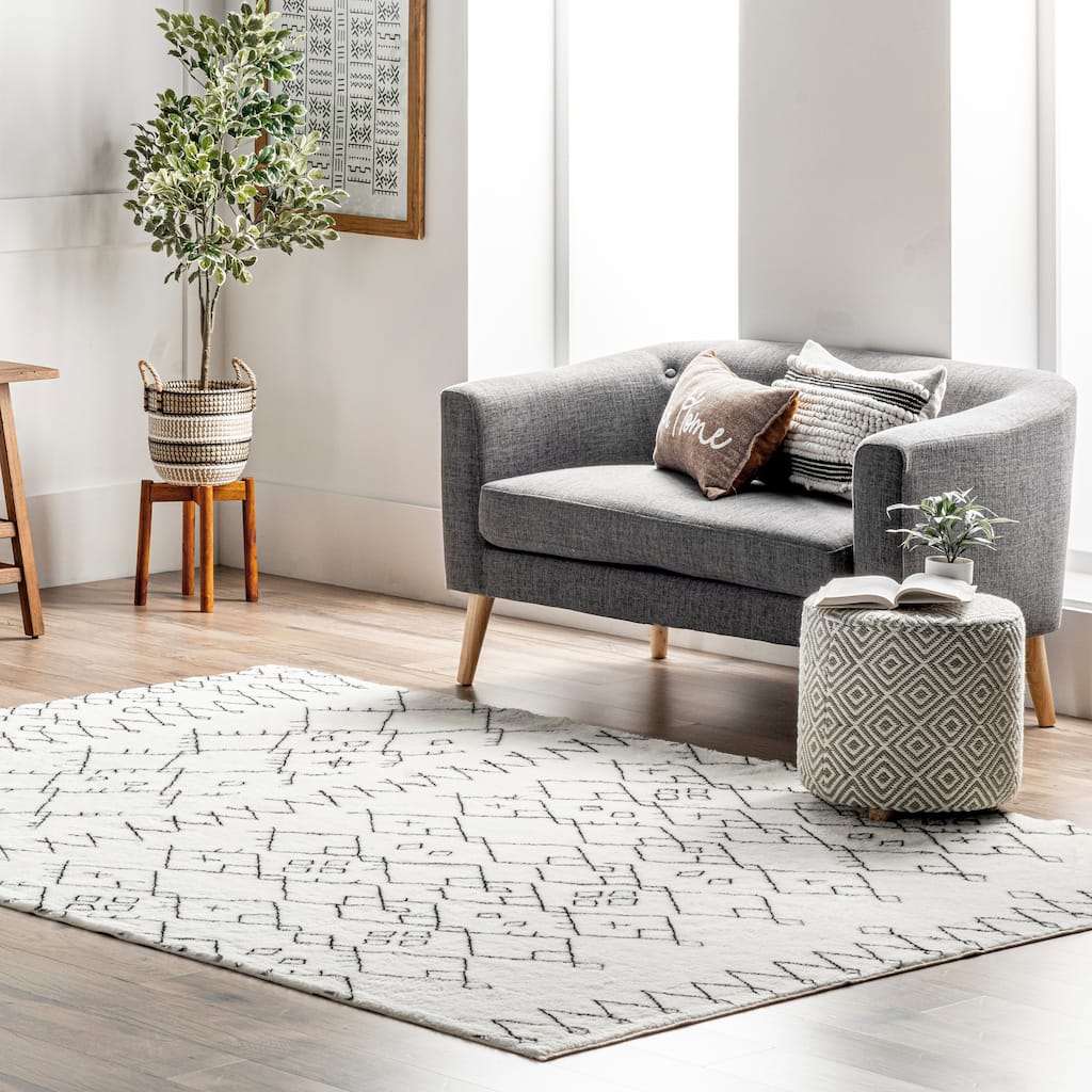 Nuloom Bev SuperiorWash Moroccan Machine Washable Shag Area Rug