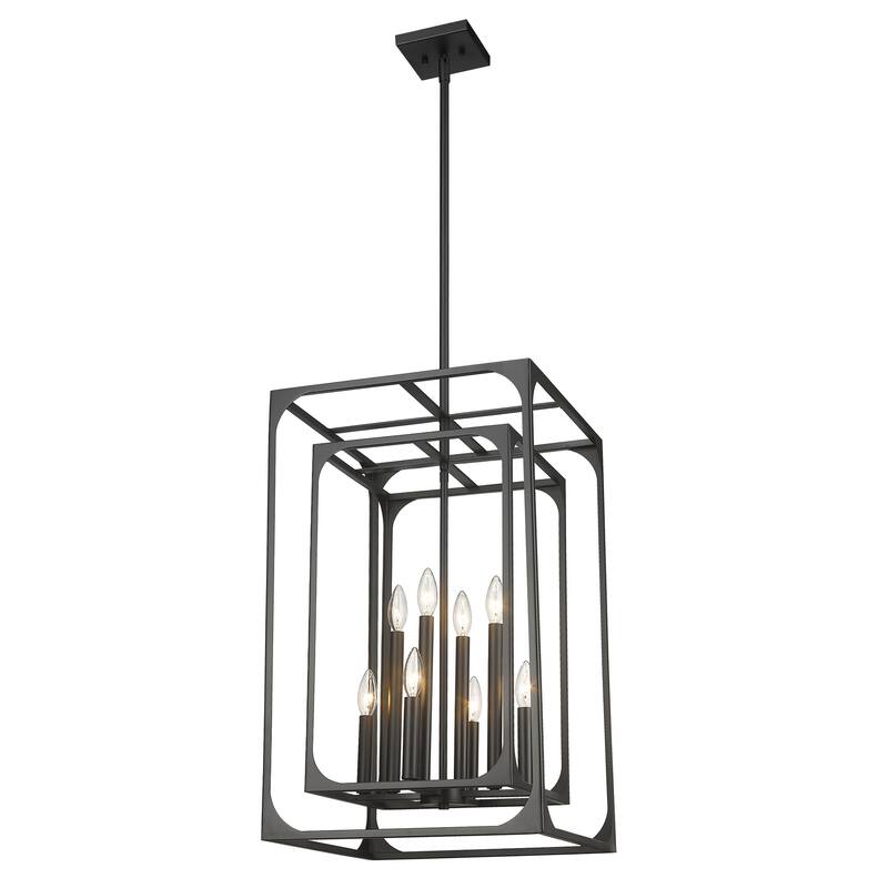 Easton 8 Light Chandelier - Matte Black