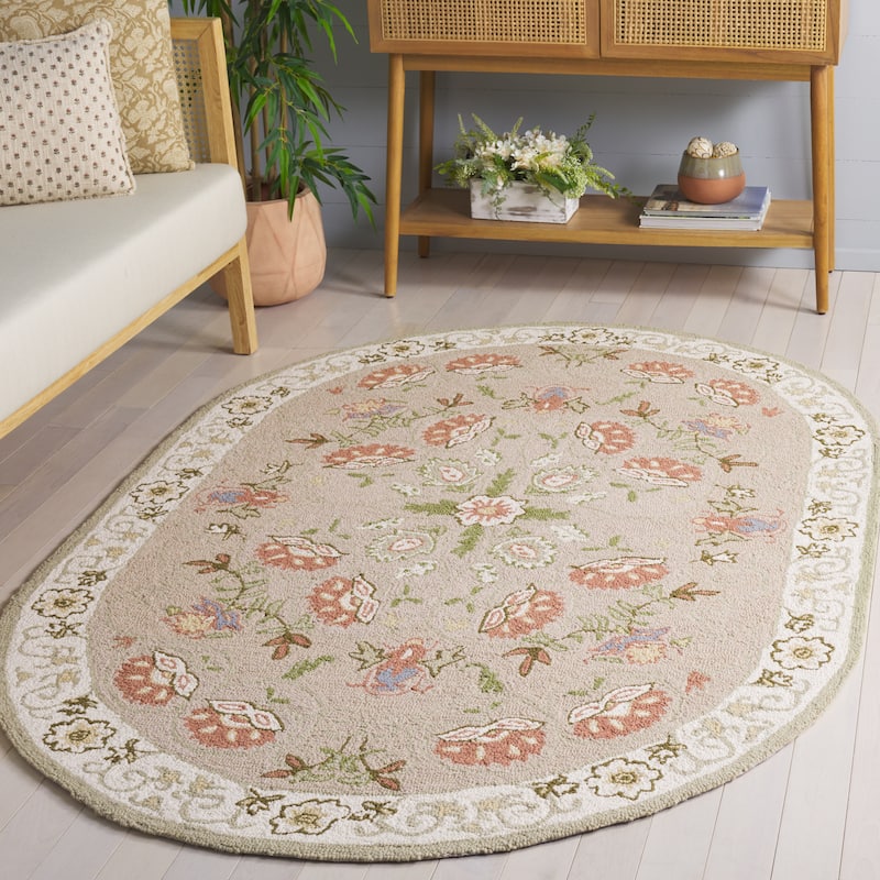 SAFAVIEH Handmade Chelsea Alecsandra French Country Wool Rug