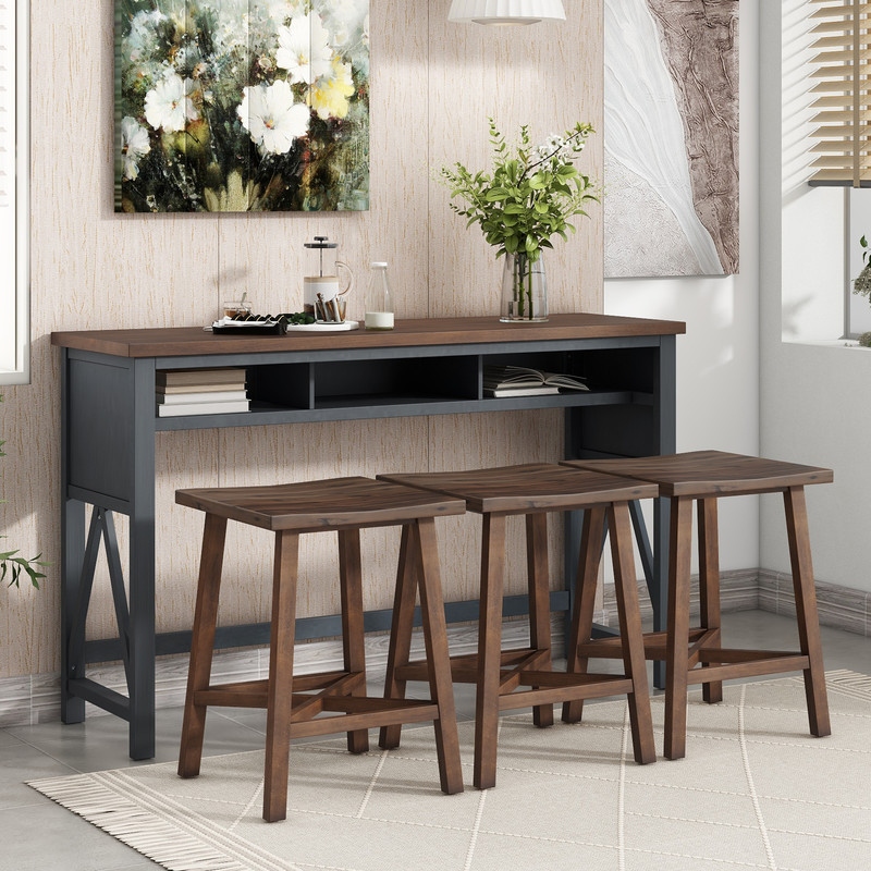 Counter height store accent table