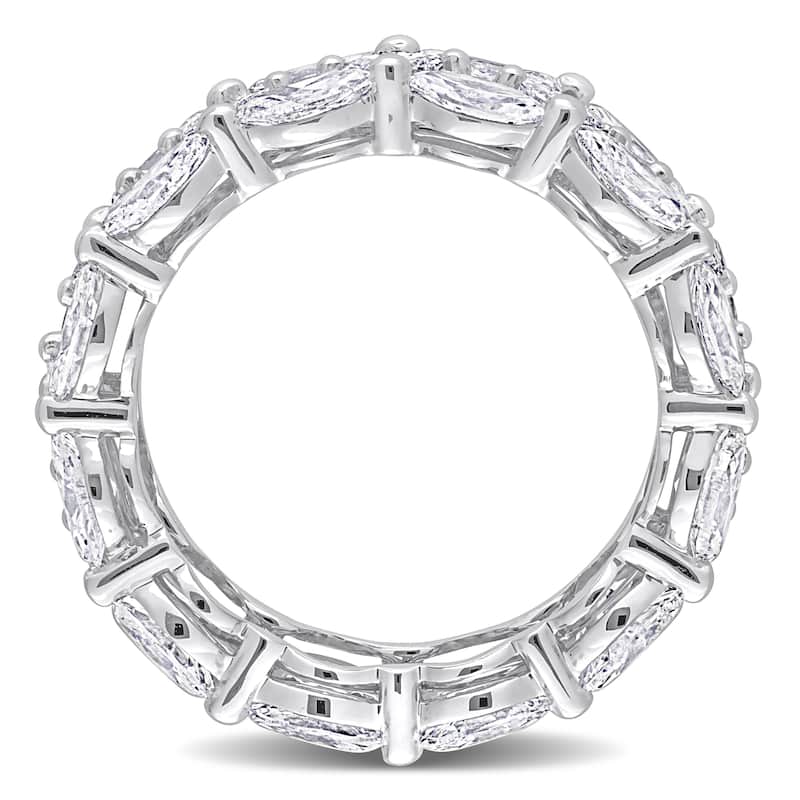 Miadora 4 7/8ct TDW Marquise and Princess-Cut Diamond Full Eternity Band in 14k White Gold