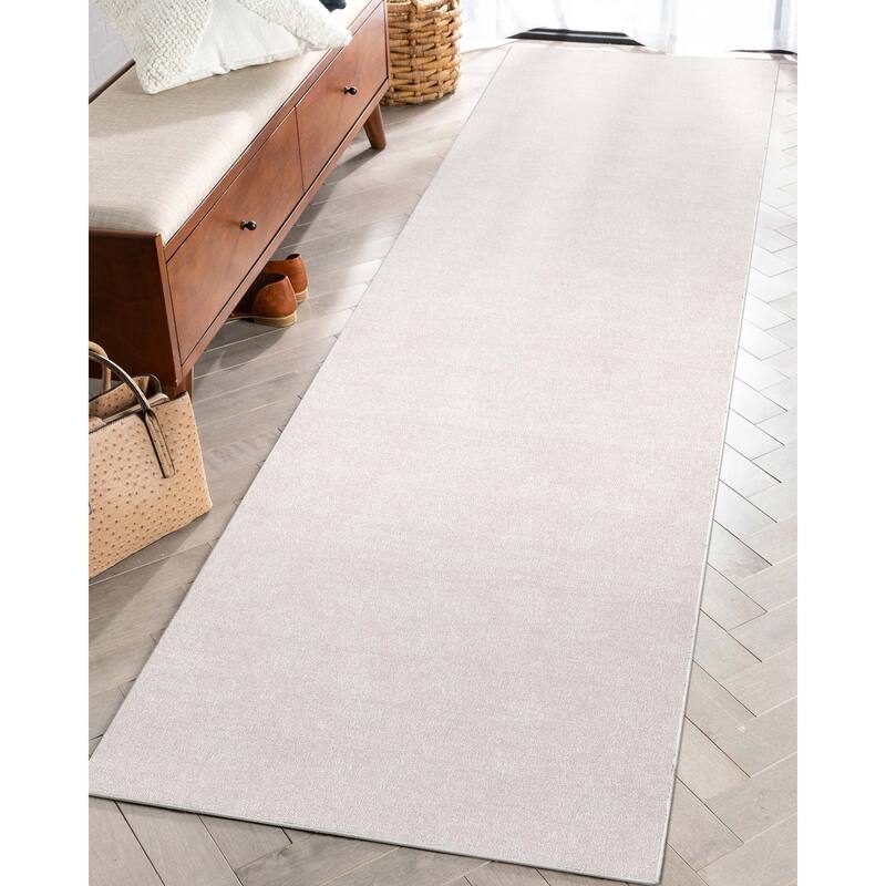 Well Woven Plain Solid Modern Flat-Weave Area Rug
