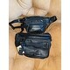 Leather Fanny Pack Waist Bag 6 Pockets Adjustable Belt Strap Travel Pouch Black - One Size 3 of 3 uploaded by a customer