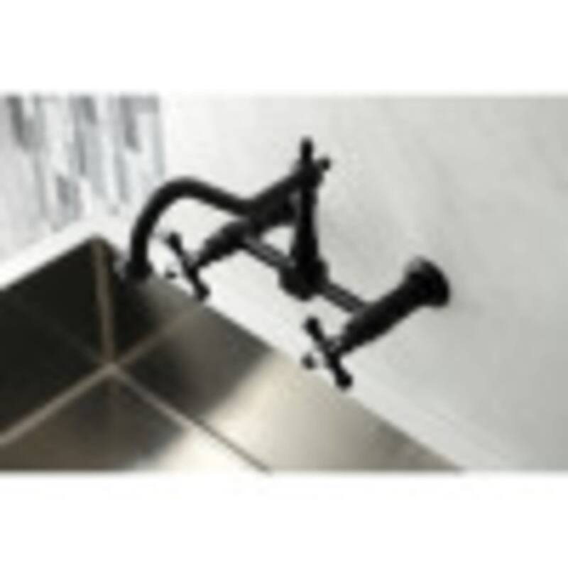 Kingston Brass Heritage 1.8 GPM Wall Mounted Bridge Kitchen Faucet